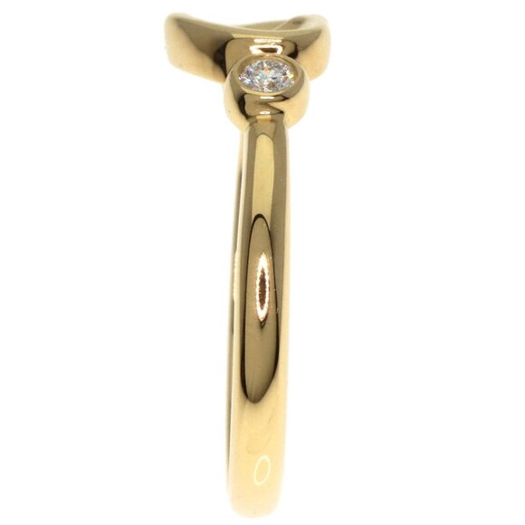 TIFFANY & CO. 18k Yellow Gold Diamond Ring - Picture 3 of 9